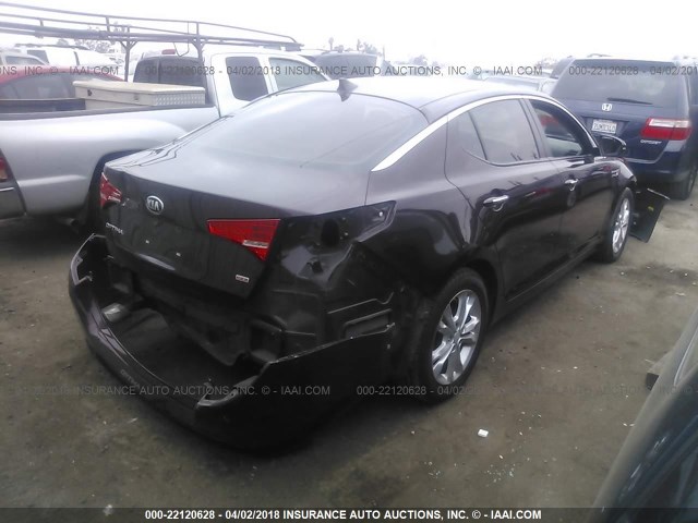 5XXGM4A7XDG226895 - 2013 KIA OPTIMA LX Բորդո լուսանկար 4