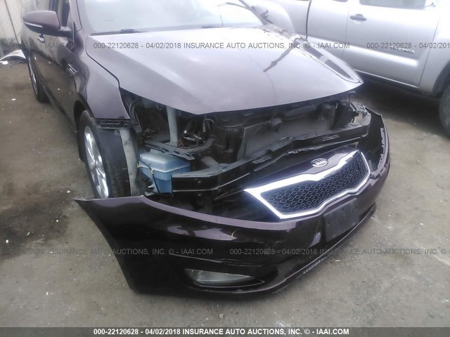 5XXGM4A7XDG226895 - 2013 KIA OPTIMA LX Բորդո լուսանկար 6