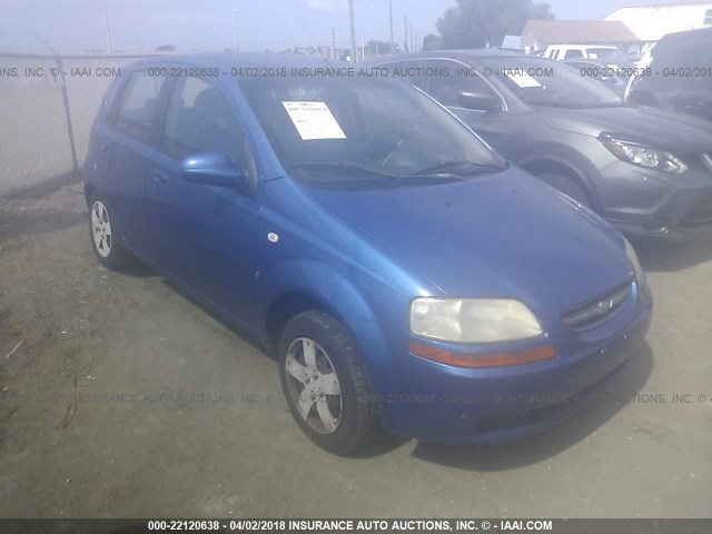 KL1TD666X7B763729 - 2007 CHEVROLET AVEO LS 蓝色 照片 1