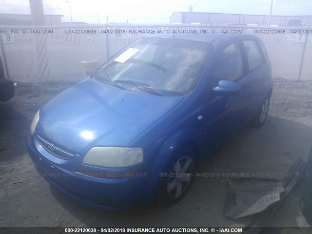 KL1TD666X7B763729 - 2007 CHEVROLET AVEO LS 蓝色 照片 2