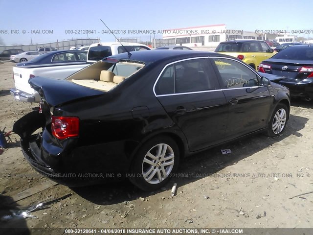 3VWEF71K37M168541 - 2007 VOLKSWAGEN JETTA WOLFSBURG 黑色 照片 4
