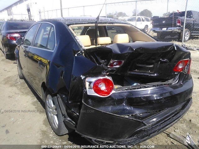 3VWEF71K37M168541 - 2007 VOLKSWAGEN JETTA WOLFSBURG 黑色 照片 6