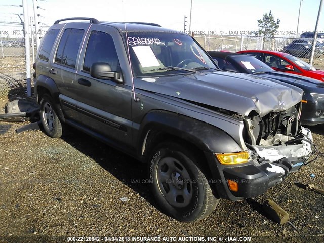 1J4GL48K77W693217 - 2007 JEEP LIBERTY SPORT Champagne photo 1