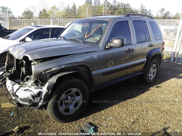 1J4GL48K77W693217 - 2007 JEEP LIBERTY SPORT 香槟色 照片 2