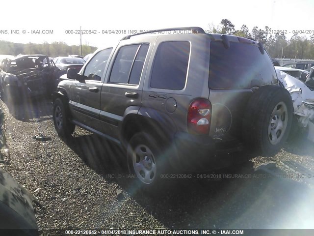 1J4GL48K77W693217 - 2007 JEEP LIBERTY SPORT Champagne photo 3