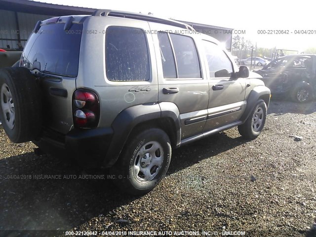 1J4GL48K77W693217 - 2007 JEEP LIBERTY SPORT 香槟色 照片 4