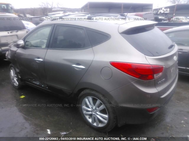 KM8JUCAC5BU225413 - 2011 HYUNDAI TUCSON GLS/LIMITED 棕色 照片 3