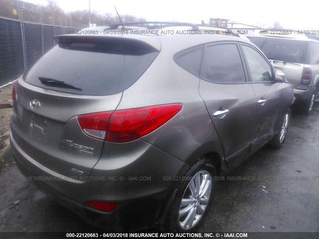 KM8JUCAC5BU225413 - 2011 HYUNDAI TUCSON GLS/LIMITED 棕色 照片 4