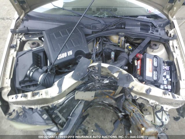 1G1ZS53846F258682 - 2006 CHEVROLET MALIBU LS ოქროსფერი ფოტო 10