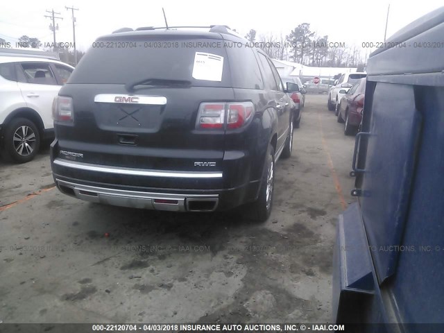 1GKKVTKD4EJ254098 - 2014 GMC ACADIA DENALI GRAY photo 4