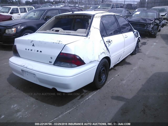 JA3AJ26E23U005051 - 2003 MITSUBISHI LANCER ES WHITE photo 4