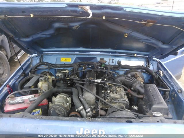 1J4FT68S7PL521102 - 1993 JEEP CHEROKEE SPORT BLUE photo 10