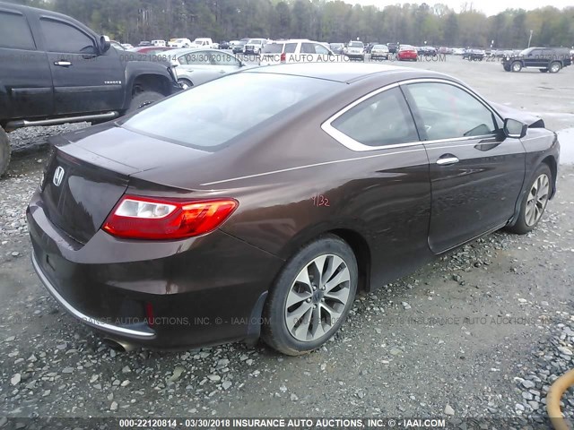 1HGCT1B34DA009576 - 2013 HONDA Accord LX-S BROWN photo 4