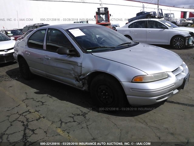 1B3EJ46C1YN280183 - 2000 DODGE STRATUS SE SILVER photo 1