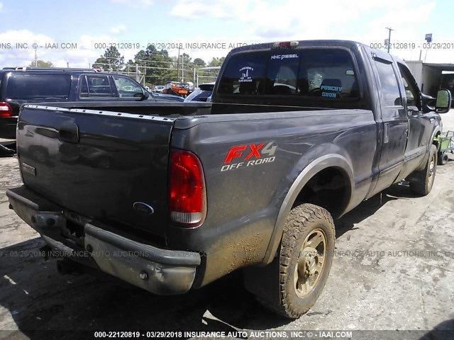 1FTWW31P06EB22231 - 2006 FORD F350 SRW SUPER DUTY BROWN photo 4