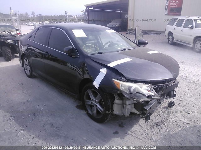 4T1BF1FK8CU134169 - 2012 TOYOTA CAMRY SE/LE/XLE BLACK photo 1