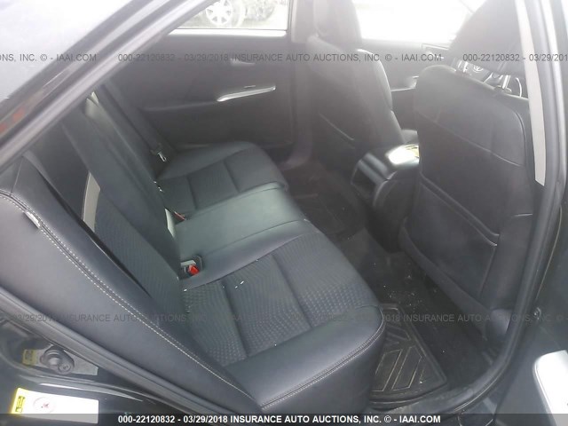 4T1BF1FK8CU134169 - 2012 TOYOTA CAMRY SE/LE/XLE BLACK photo 8