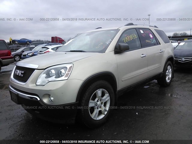 1GKKVPED8CJ200190 - 2012 GMC ACADIA SLE თაფლისფერი ფოტო 2
