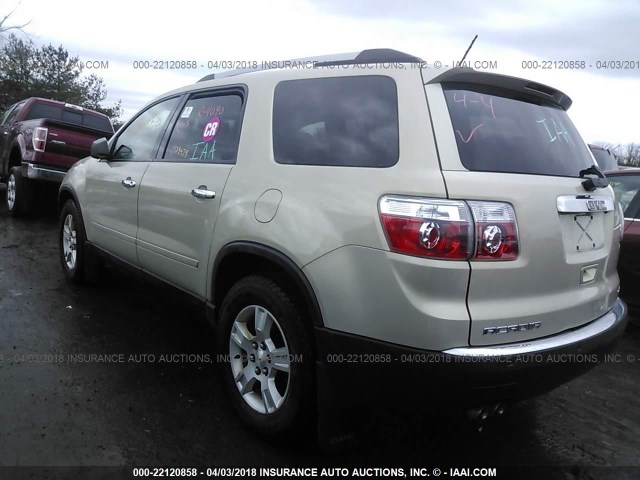 1GKKVPED8CJ200190 - 2012 GMC ACADIA SLE თაფლისფერი ფოტო 3