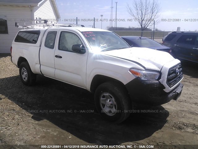 5TFRX5GN4HX096672 - 2017 TOYOTA TACOMA ACCESS CAB/SR/SR5 თეთრი ფოტო 1