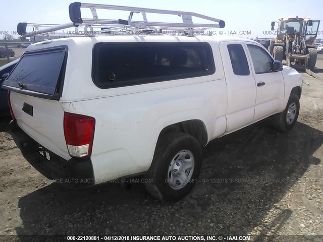 5TFRX5GN4HX096672 - 2017 TOYOTA TACOMA ACCESS CAB/SR/SR5 თეთრი ფოტო 4