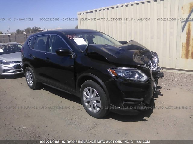 KNMAT2MT9HP550313 - 2017 NISSAN ROGUE S/SV BLACK photo 1