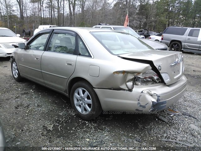 4T1BF28B33U328479 - 2003 TOYOTA AVALON XL/XLS TAN photo 3