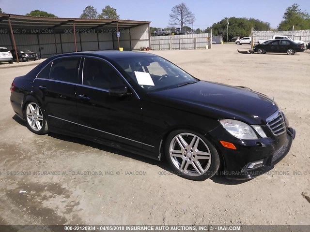 WDDHF7CBXAA102589 - 2010 MERCEDES-BENZ E 550 BLACK photo 1