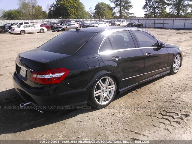 WDDHF7CBXAA102589 - 2010 MERCEDES-BENZ E 550 BLACK photo 4