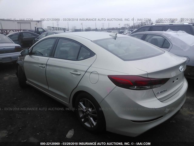 5NPD84LF6HH166619 - 2017 HYUNDAI ELANTRA SE/VALUE/LIMITED BEIGE photo 3