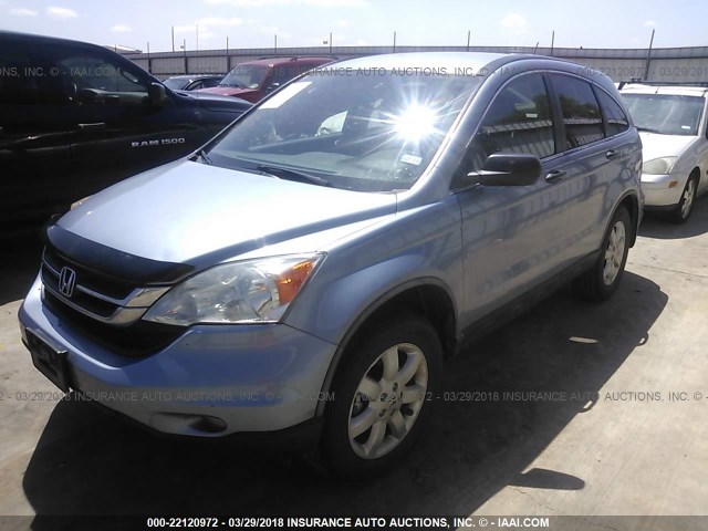 5J6RE3H43BL035323 - 2011 HONDA CR-V SE BLUE photo 2