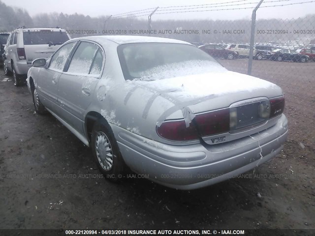 1G4HP52K134195643 - 2003 BUICK LESABRE CUSTOM TEAL photo 3