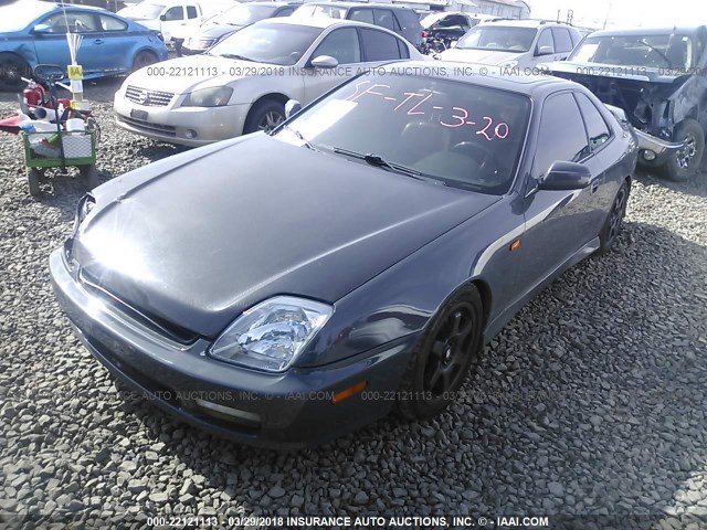 JHMBB6247VC013225 - 1997 HONDA PRELUDE GRAY photo 2