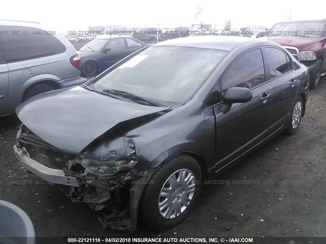 19XFA1F31AE020734 - 2010 HONDA CIVIC VP GRAY photo 2