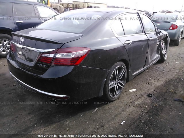 1HGCR2F53GA035123 - 2016 HONDA ACCORD SPORT 黑色 照片 4