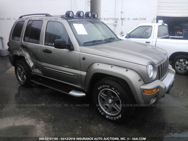 1J4GL38K72W366772 - 2002 JEEP LIBERTY RENEGADE GOLD photo 1