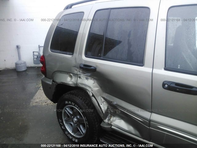 1J4GL38K72W366772 - 2002 JEEP LIBERTY RENEGADE GOLD photo 6