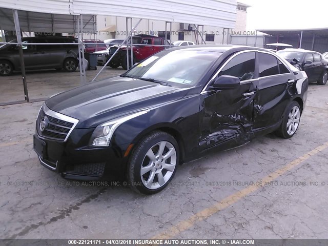 1G6AG5RX0E0127449 - 2014 CADILLAC ATS BLACK photo 2