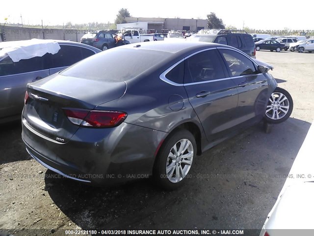 1C3CCCAB2FN621469 - 2015 CHRYSLER 200 LIMITED BROWN photo 4