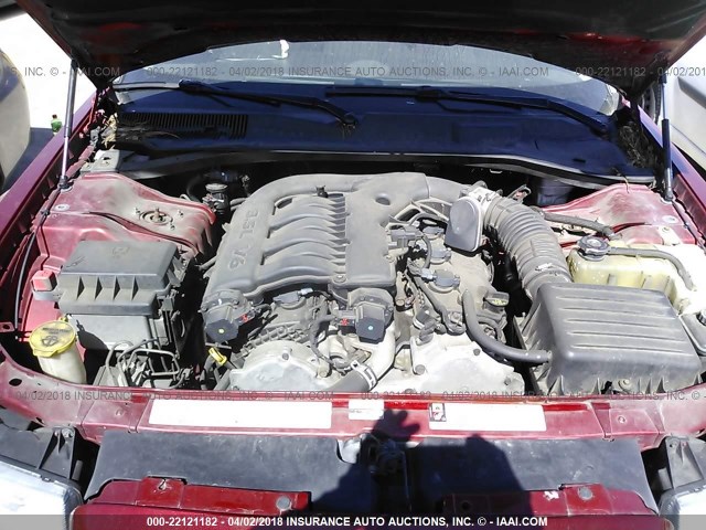 2C3KA53G07H726849 - 2007 CHRYSLER 300 TOURING BURGUNDY photo 10