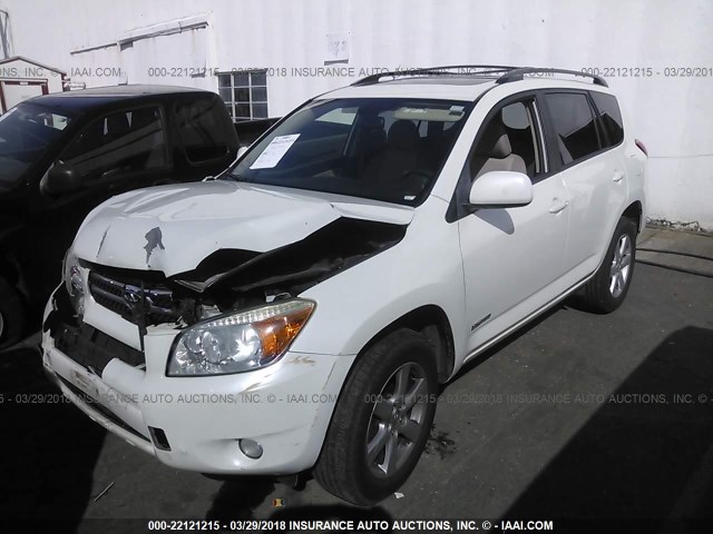 JTMBD31V885201331 - 2008 TOYOTA RAV4 LIMITED WHITE photo 2