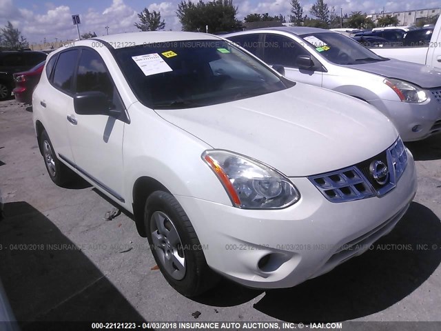 JN8AS5MT4DW516952 - 2013 NISSAN ROGUE S/SV WHITE photo 1