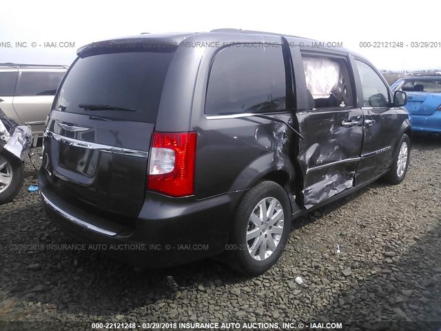 2C4RC1BG5FR573795 - 2015 CHRYSLER TOWN & COUNTRY TOURING GRAY photo 4