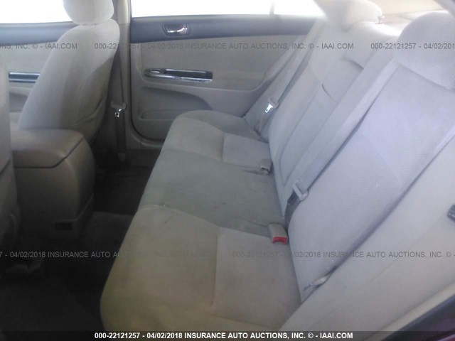 JTDBE30K620039479 - 2002 TOYOTA CAMRY LE/XLE/SE 红色 照片 8