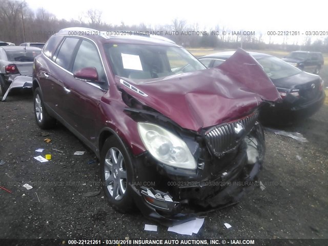 5GAEV23798J134914 - 2008 BUICK ENCLAVE CXL RED photo 1