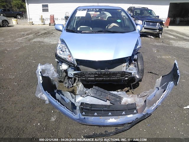 JHMGE88439C007055 - 2009 HONDA FIT SPORT BLUE photo 6