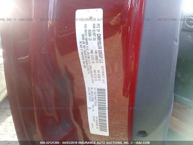 3C3CFFHH0DT750164 - 2013 FIAT 500 SPORT RED photo 9