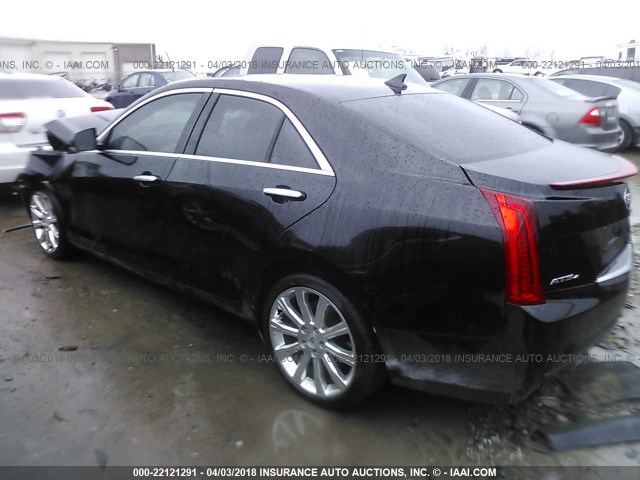 1G6AH5SX2D0175427 - 2013 CADILLAC ATS LUXURY BLACK photo 3