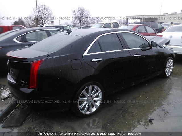 1G6AH5SX2D0175427 - 2013 CADILLAC ATS LUXURY BLACK photo 4