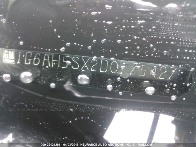 1G6AH5SX2D0175427 - 2013 CADILLAC ATS LUXURY BLACK photo 9